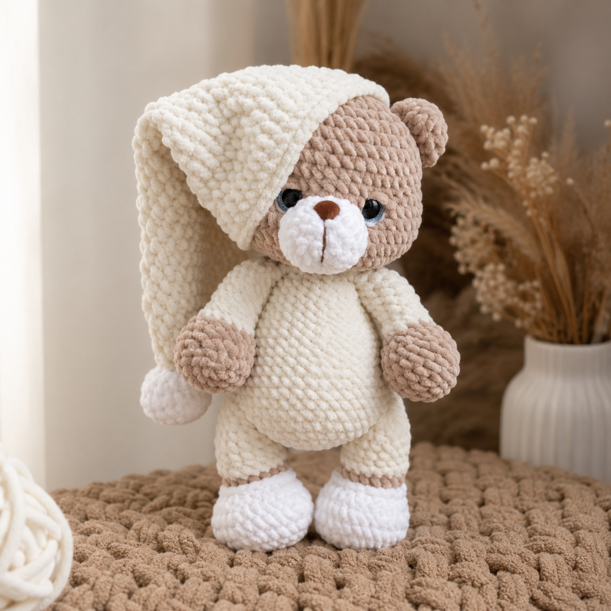 Teddy Bear Crochet Pattern: Amigurumi Plush Toy (PDF Pattern English)