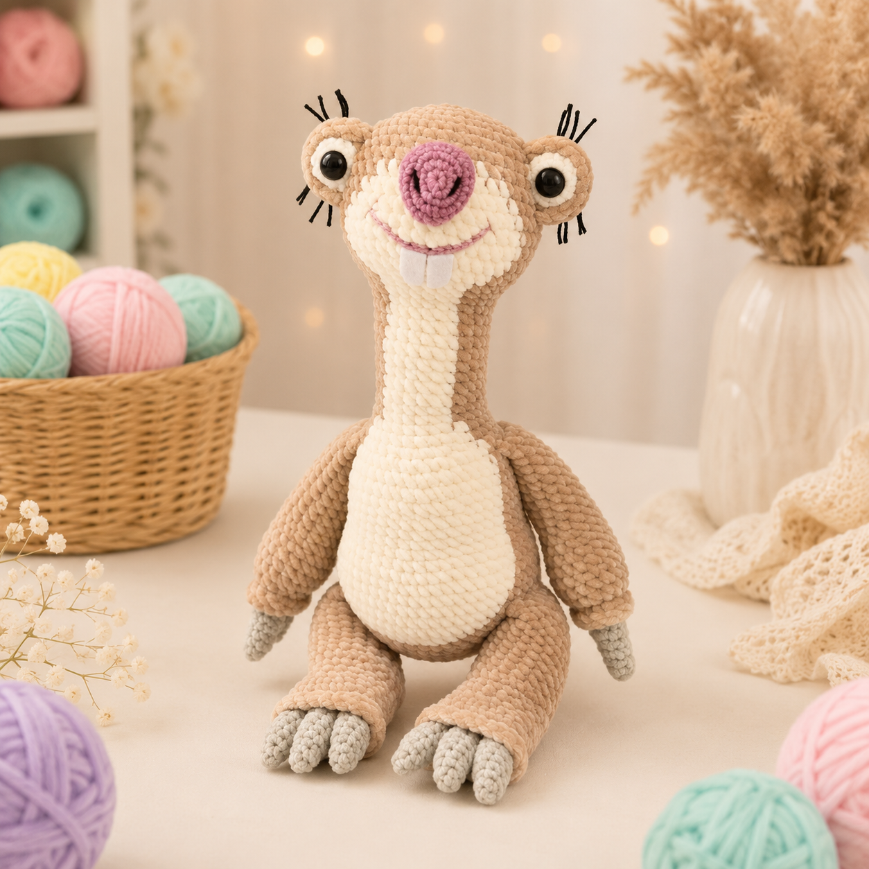 Sid Crochet Pattern (PDF) – Cute Amigurumi Plush Toy Tutorial
