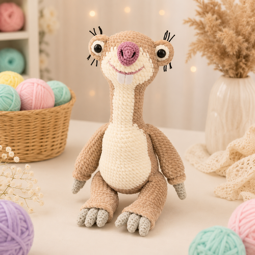 Sid Crochet Pattern (PDF) – Cute Amigurumi Plush Toy Tutorial