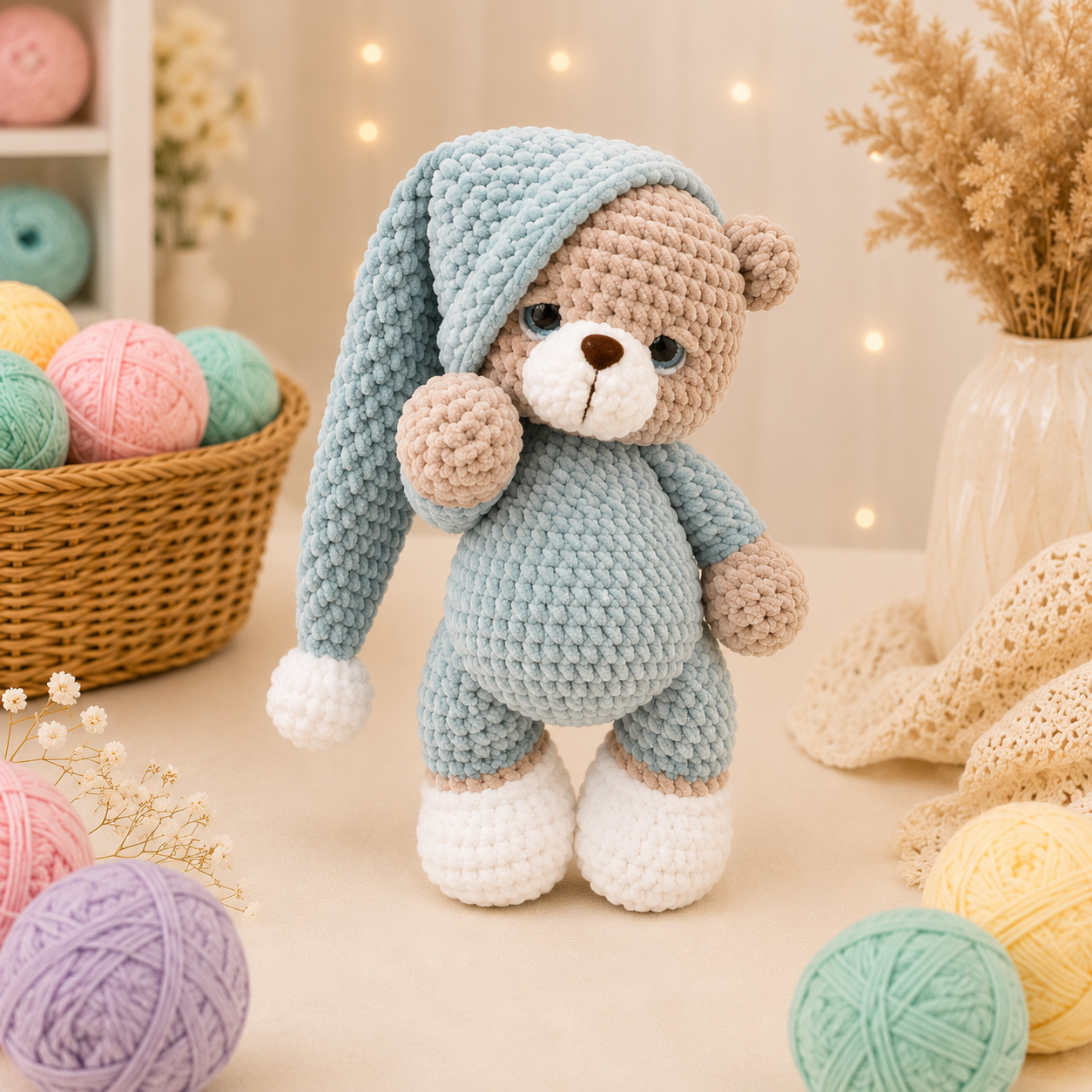 Teddy Bear Crochet Pattern: Amigurumi Plush Toy (PDF Pattern English)