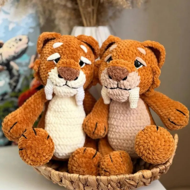 Tiger Crochet Pattern (PDF) – Diego Amigurumi Plush Toy Tutorial